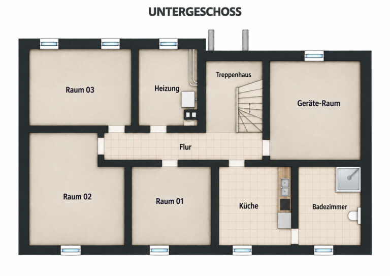 Grundriss Eine grüne Oase in stadtnaher Lage von Rottweil